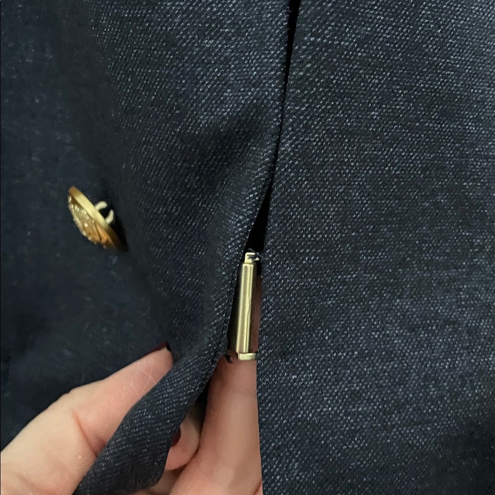 Lane Bryant Dark Blue Blazer with Gold Buttons - Picture 5 of 11